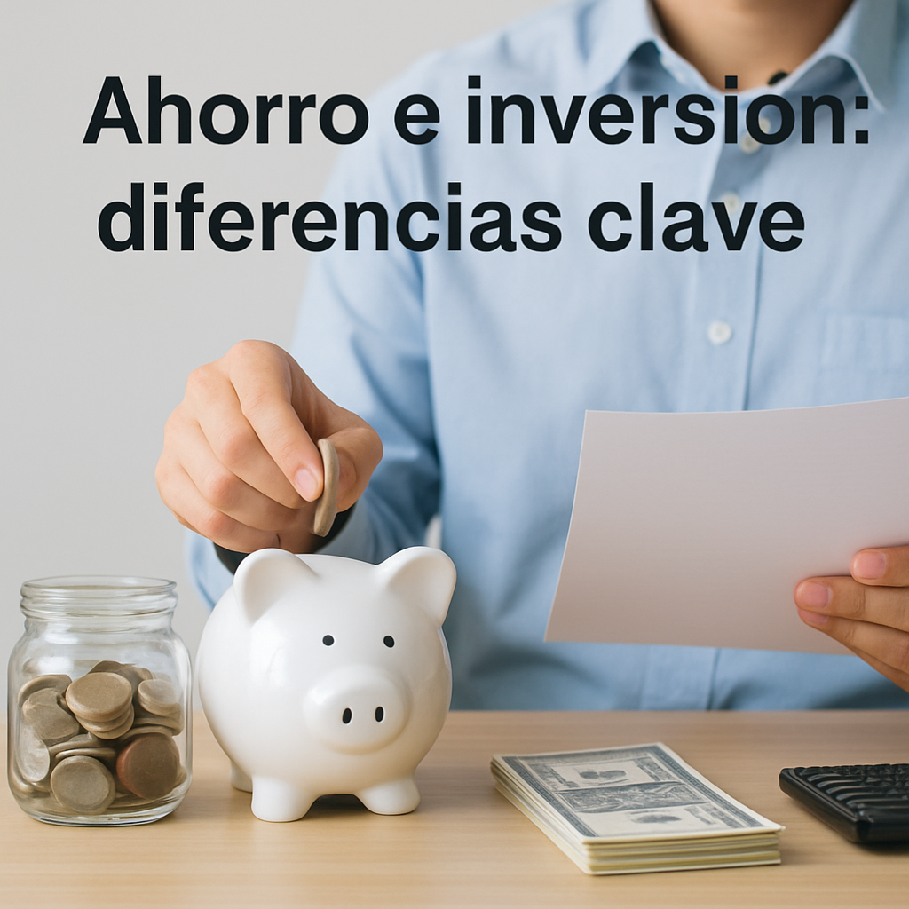 Ahorro e inversión: diferencias clave